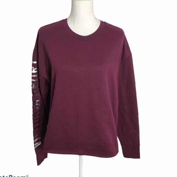 Victoria Sport Maroon Fleece Sweatshirt Small - Picture 1 of 8